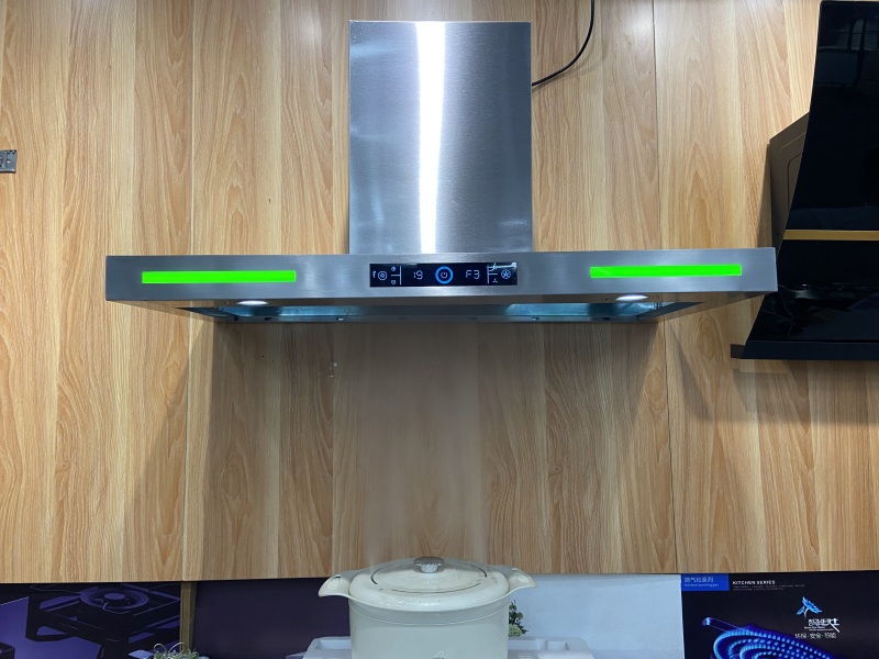 Special Design 900mm Stainless Steel Remote Control  T shape Range Cooker Hoods Exhaust Chimney Extractor Hood