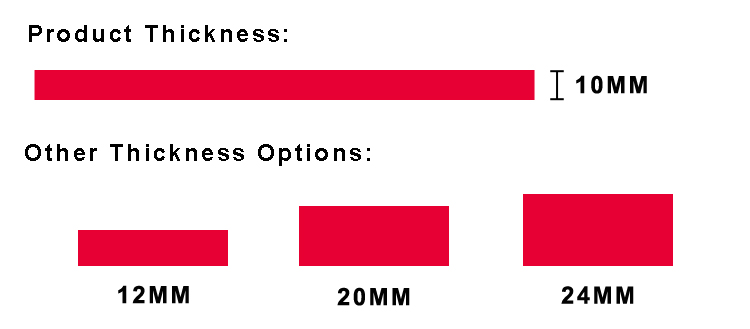 product thickness