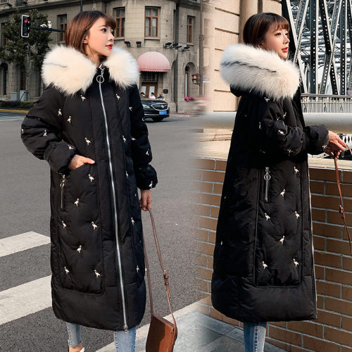 Chaqueta de algodón de mujer de invierno bordado de moda