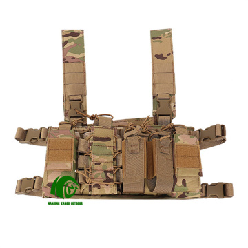 Kango Tactical Chest Rig Bag - Camouflage for Hiking and Running
