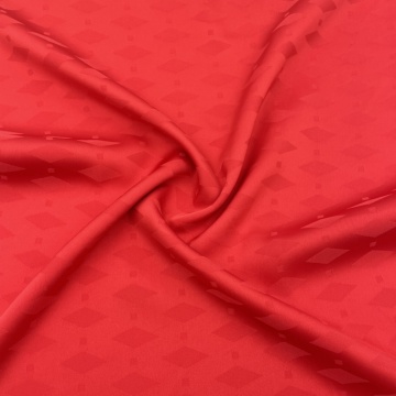 Poliéster Spandex Blend Red Color Fabric