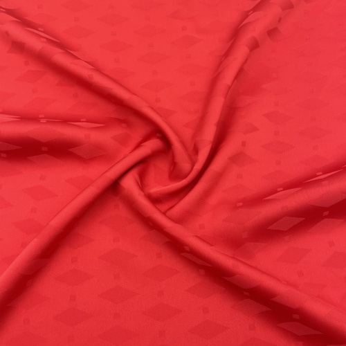 Poliéster Spandex Blend Red Color Fabric