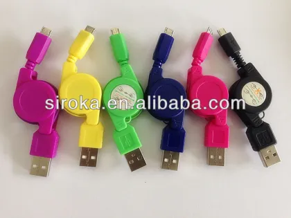 2017 CE ROHS Approved Retractable Data Cable for mobile phone