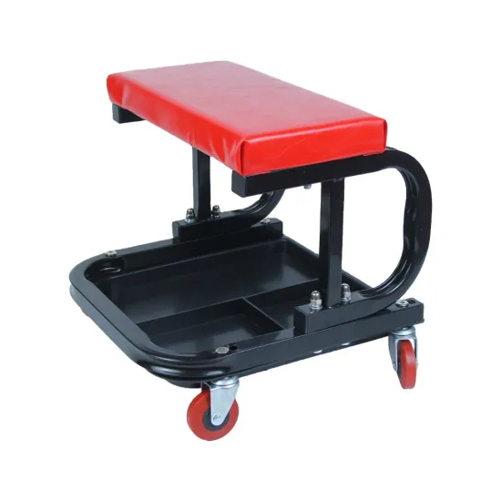 OGAS OEM Rolling Car Wash Detailing Stool - PU Padded Low Rolling Work Seat