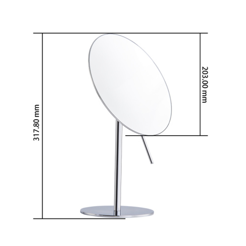 Round shower shaving mirror