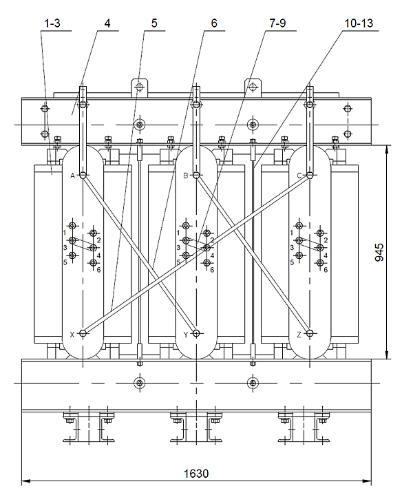 1000KVA dry type transformer