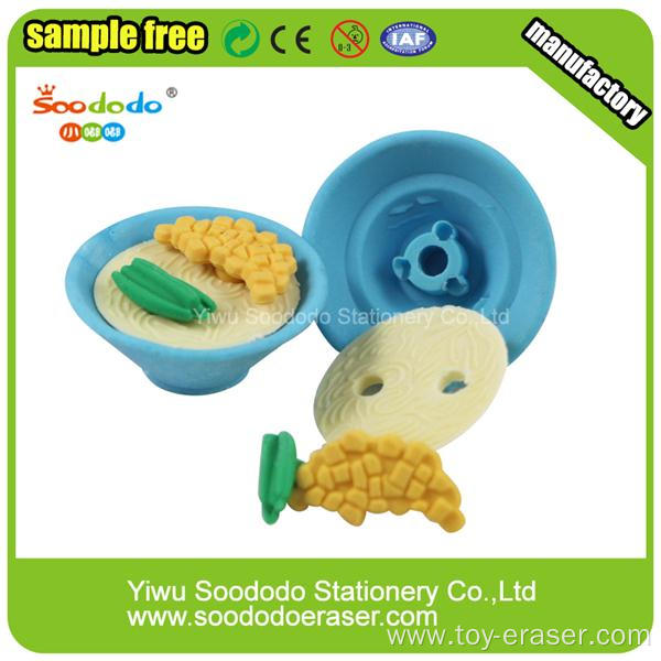 Food shaped eraser gift for children