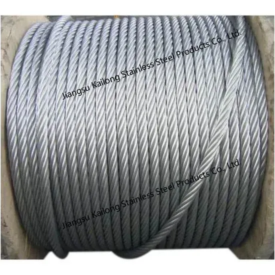 6mm Stainless Steel Wire Rope with Black PVC/Nylon Coating for Sale