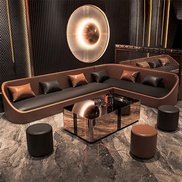 Harga Kilang Perabot Komersial: Kedai Kopi Saya Membentuk Slate dan Kulit Bangku Bench Bench Sofa