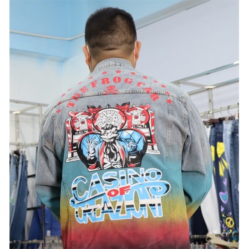 Custom Men's Pattern Denim Jacket