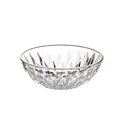 5 Inch Acrylic Fruit Bowl - Blink Diamond Cutting Snack Bowl