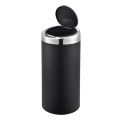 40L Round de acero de acero Bin Pedal Bin suave de basura cerrada Bin