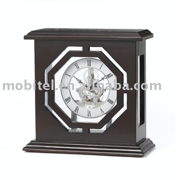 Wooden Skeleton Clock (M-3014)