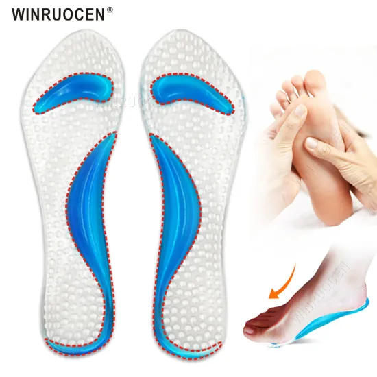 Silicone Gel 3/4 length Insole for High Heels Arch Support Orthopedic Shoe Sole Foot Pain Relief Ball of Cushion Inserts Women