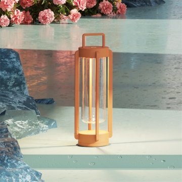 Portable USB Rechargeable LED Solar Lantern for Camping and Garden