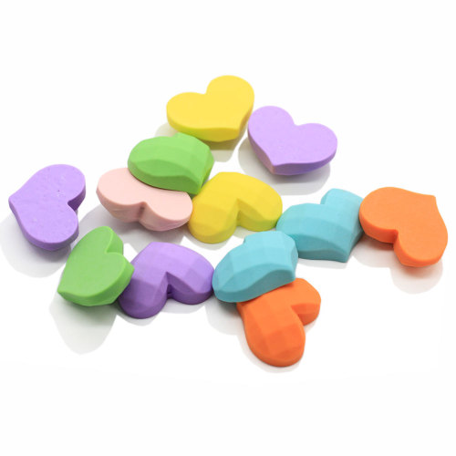 100 Uds corazones de resina Flatback Sweet Girl resina Flatback Kawaii Cabochon Scrapbooking Accesorios Decoración