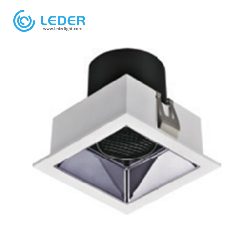 LEDER négyzet alakú, szabályozható 12W LED alsó lámpa
