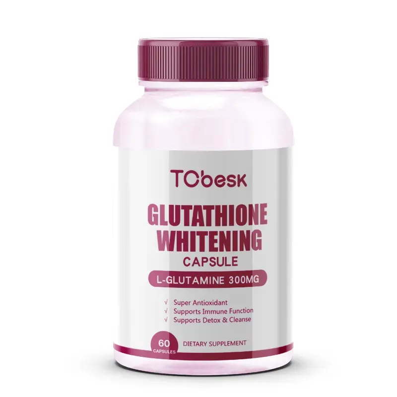 Glutathione Whitening Capsules: Support Immune Function, Detox, Reduce Dark Spots, Brighten Skin Tone
