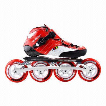 Roller skates/adjustable hard boot roller skates, PP chassis, TPR brake and PVC wheels