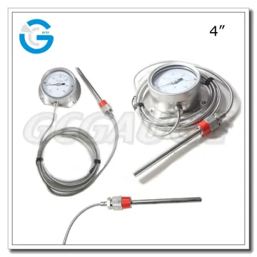 High quality all stainless steel capillary steam thermometer