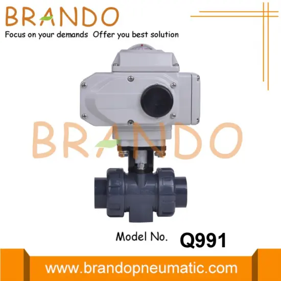 UPVC CPVC PVC Ball Valve With Electric Actuator