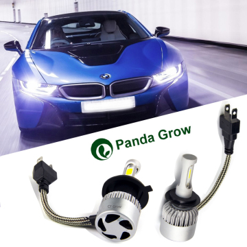 Pure White Automobile head Lamps 6500k 8000lm Head Light h7 H4 LED car light Head lamp