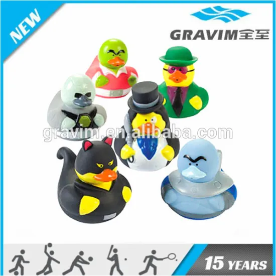 Various animal toy duck
