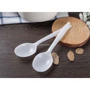 Premium PP Plastic Dessert Spoon Disposable PP Cutlery PP Disposable Spoon