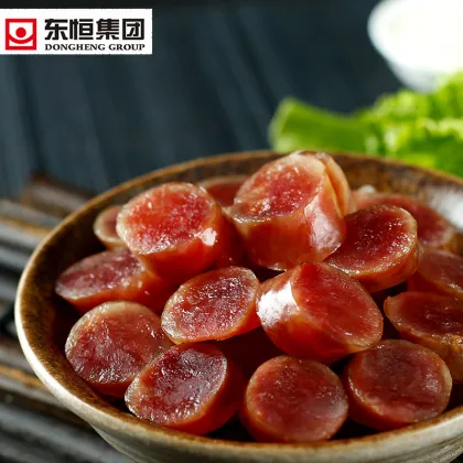 Garlic-flavored sausage, sweet-flavored sausage
