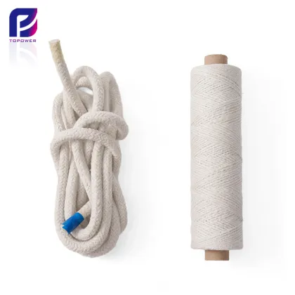 Alumina Silicate Yarn - Heat Insulation Refractory High Temperature Fireproof Ceramic Fiber Yarn with SS Wire