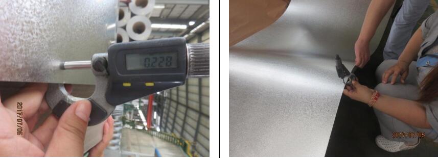 Thinckness testing inspection