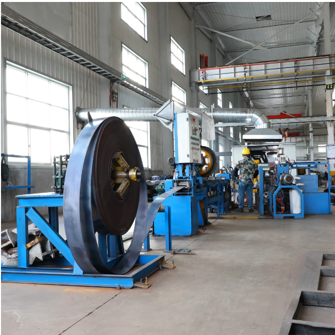 Grooving machine for spun pile joint plate