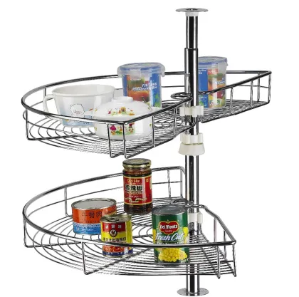 Modern Space-Saving Kitchen Magic Corner Storage Rack
