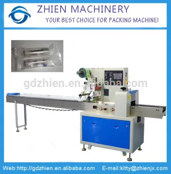 ZE-250D Horizontal flow houseware tap packing machine