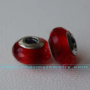 Murano Glass Beads With Threaded Core Fit Pandora Bracelet