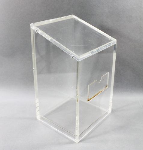 Caja de acrílico transparente con tapa superior