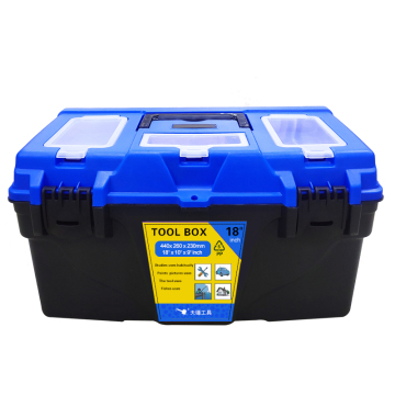 18 Inch Weatherproof Plastic Portable General Toolbox with Bit Storage: Your Ultimate Organizing Solution