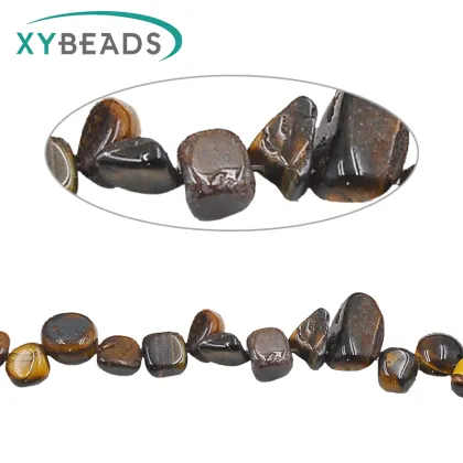 2016 high quality quartz brown natural mix semi precious stone strands beads