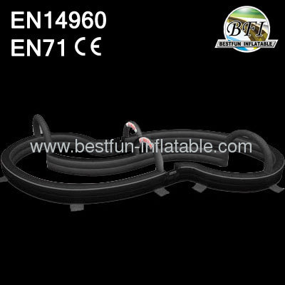 Pvc Qualified Black Inflatable Race Track For Car 