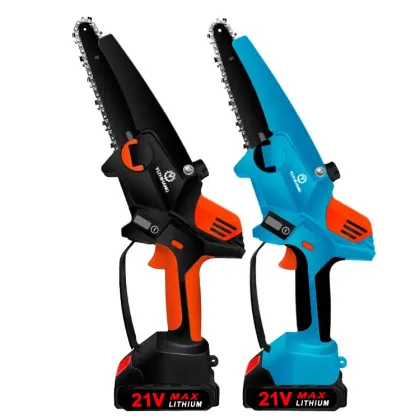 Cordless Electric Garden Chain Saws and Wood Cutters