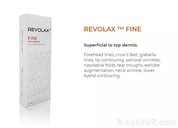 Injection d'acide hyalurique Revolax Dermeal Filler pour la lèvre