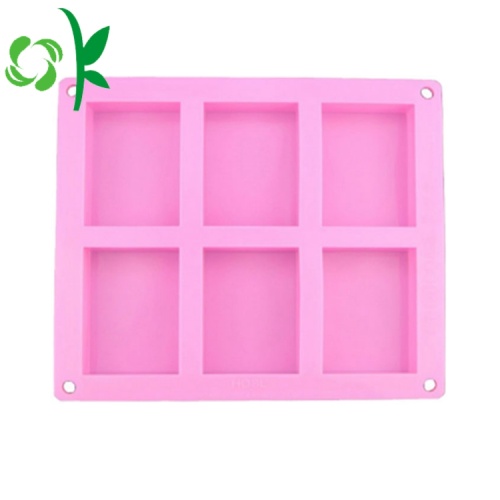 Square Silicone Candle Handgjord Flexibel Tvål Mold Wholesale