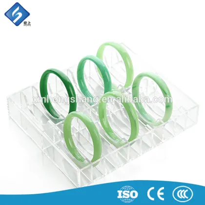 Clear Acrylic Jade Bracelet Display Shelf / Jewelry Display Holder for Sale