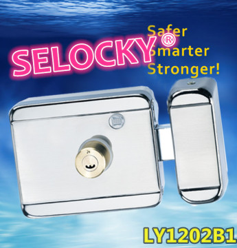 Magnetic Solenoid DC 12V/24V Locker Door Electric rim locks series single cylinder brass latch 12v electric lock