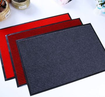 Anti-skid entrance non-woven fabric ribbed stripe mat