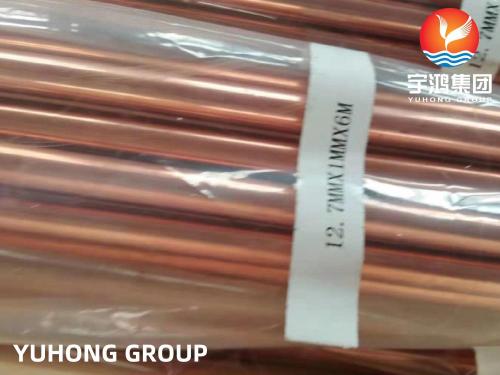 ASTM B111 C12200 Copper Seamless Tube för kondensor