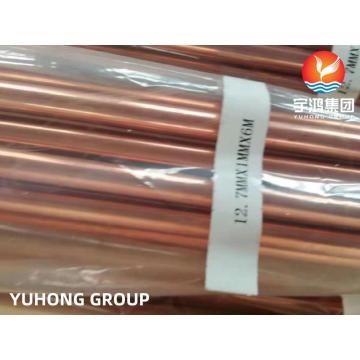 ASTM B111 C12200 Copper Seamless Tube For Condenser