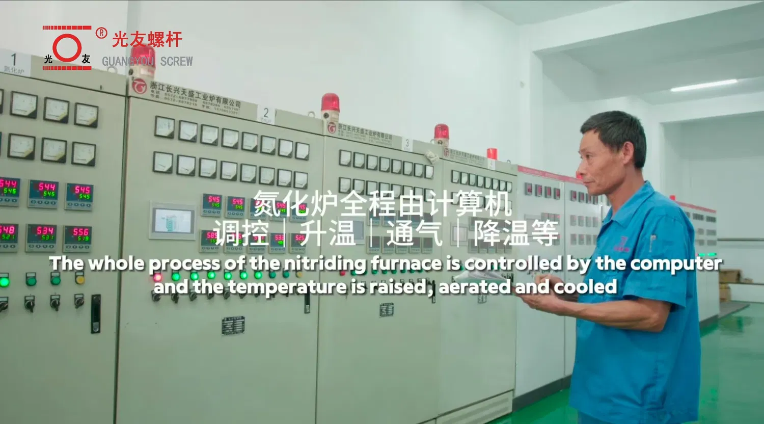 Precision-machined alloy auto-feed injection molding machine screw at bariles