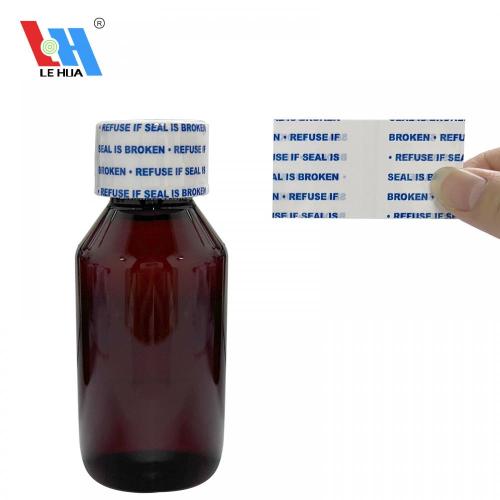 shrink label shrink seals for glass supplement bottle