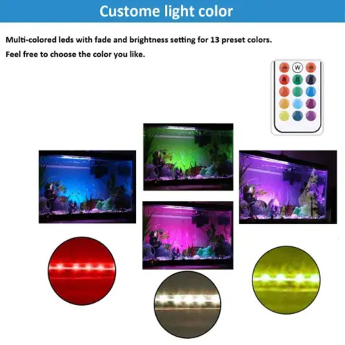 Multicolor onderwater LED -lichten met timer voor aquarium